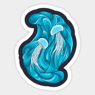 The jellyfish dance Sticker